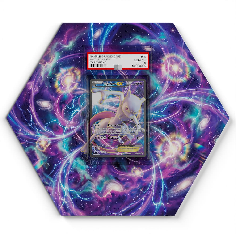 XY125 Mewtu - Extended Artwork Pokemon Card Display