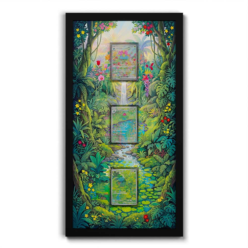 181 Fukano & 220 Perrin - Extended Artwork Framed Pokemon Card Display
