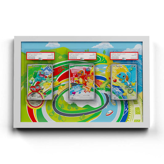 Gen #1 Kanto-Starter - Extended Artwork Pokemon Cards Display