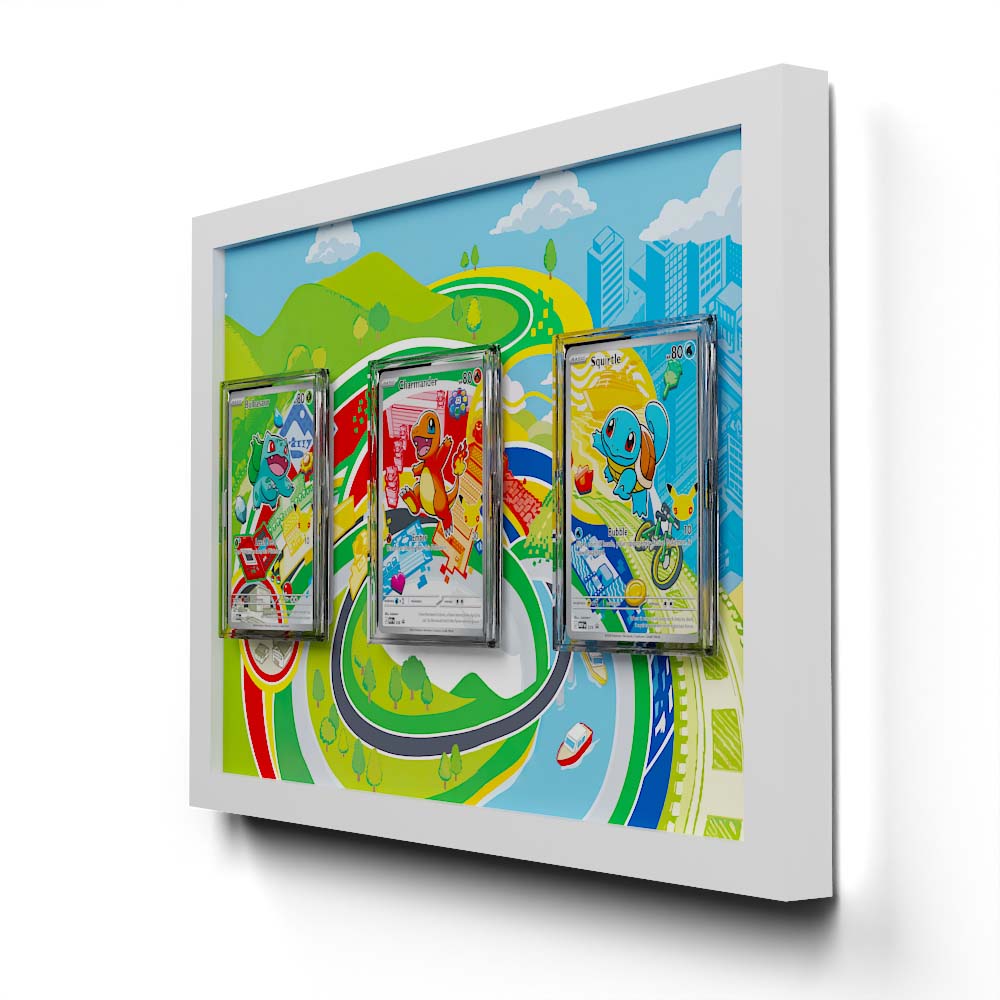 Gen #1 Kanto-Starter - Extended Artwork Pokemon Cards Display