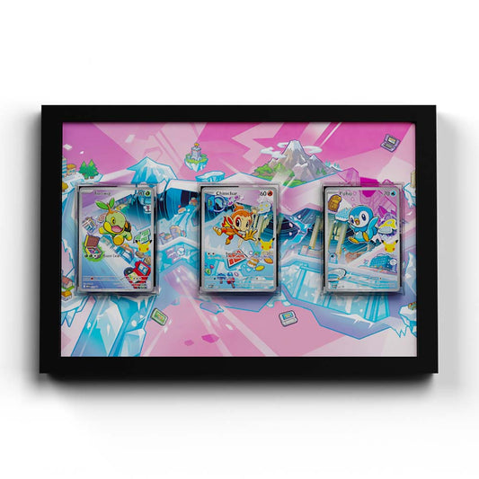 Gen #2 Johto-Starter - Extended Artwork Pokemon Cards Display