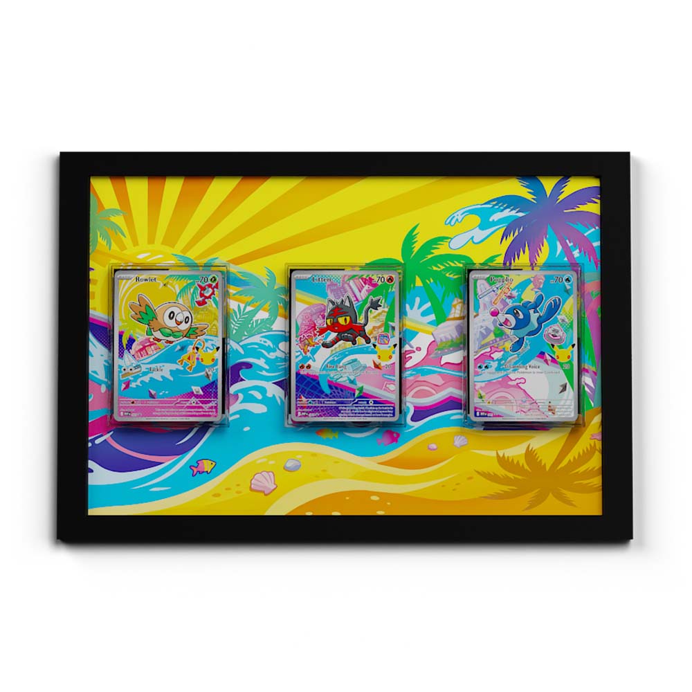 Gen #3 Hoenn-Starter - Extended Artwork Pokemon Cards Display