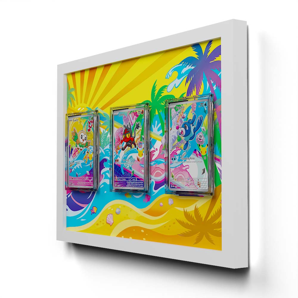 Gen #3 Hoenn-Starter - Extended Artwork Pokemon Cards Display