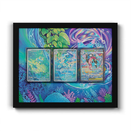 181 Fukano & 220 Perrin - Extended Artwork Framed Pokemon Card Display