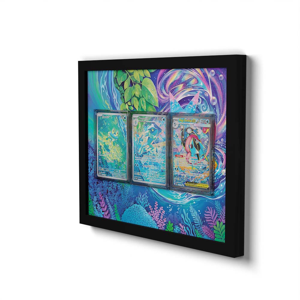 181 Fukano & 220 Perrin - Extended Artwork Framed Pokemon Card Display