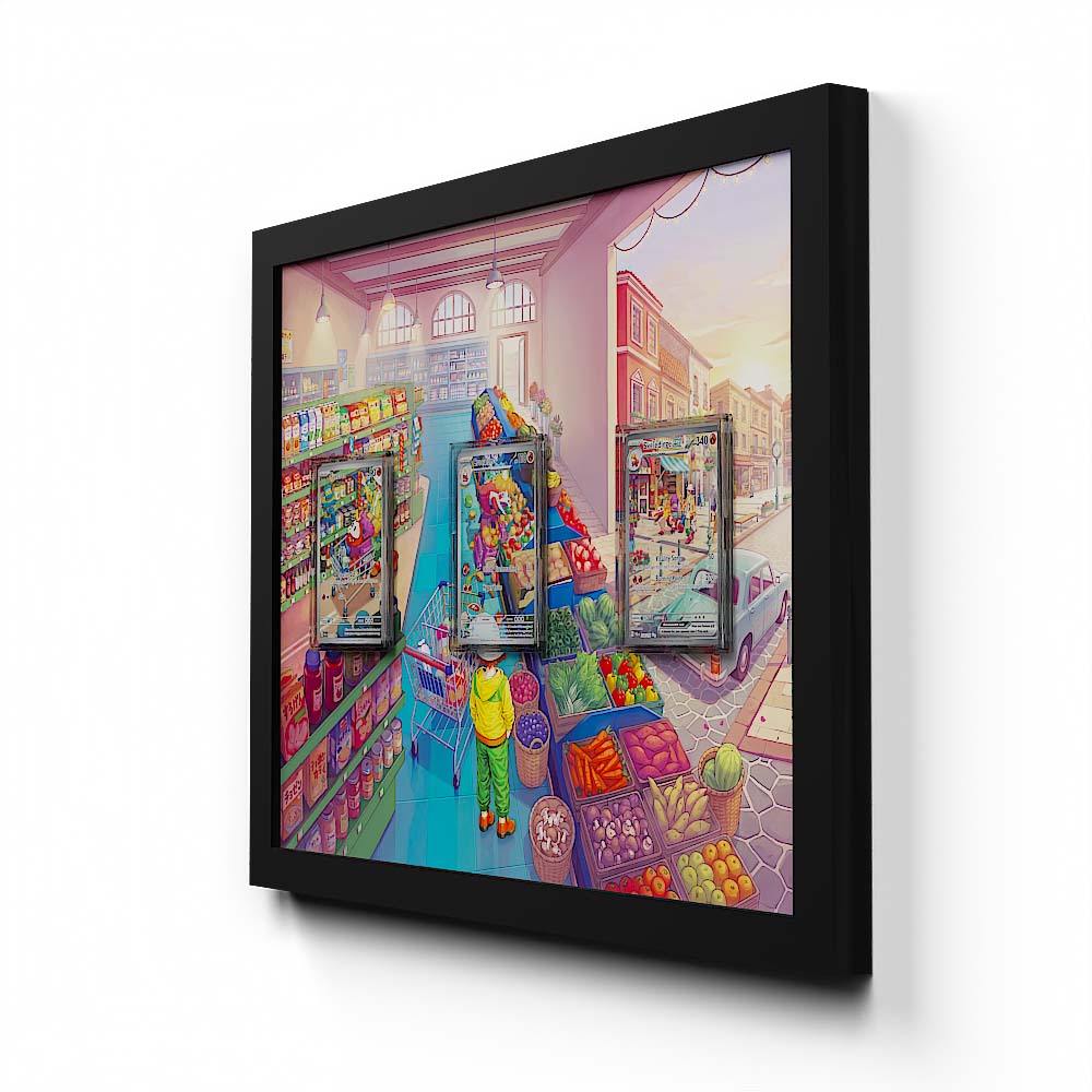 181 Fukano & 220 Perrin - Extended Artwork Framed Pokemon Card Display