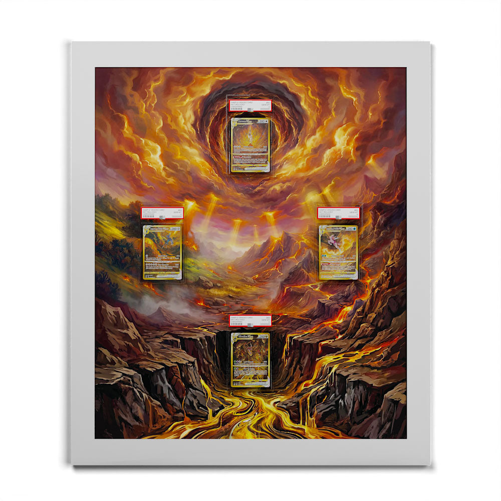 GG70 Arceus, GG68 Dialga, GG67 Palkia & GG69 Giratina - Connected Extended Artwork Pokemon Card Frame