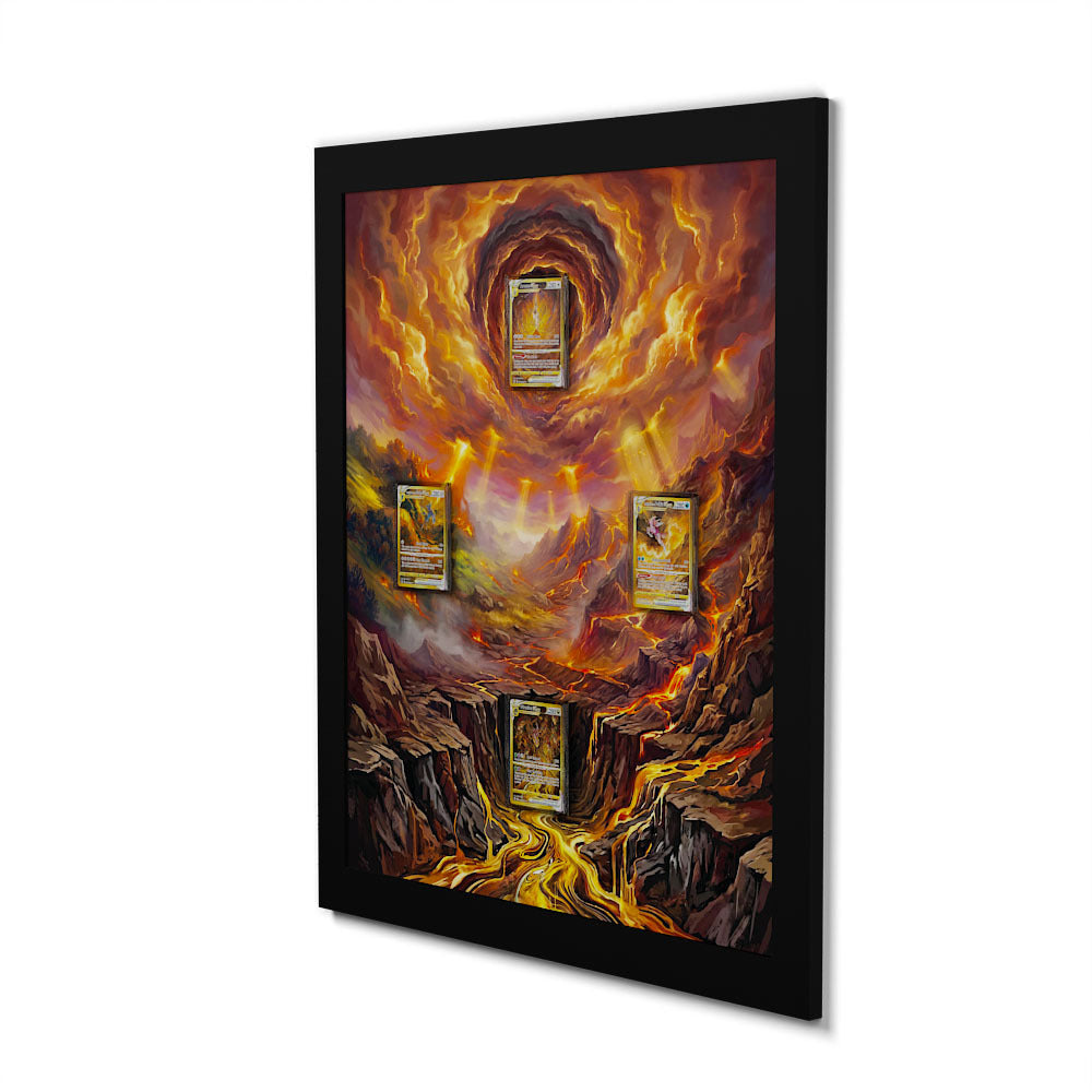 GG70 Arceus, GG68 Dialga, GG67 Palkia & GG69 Giratina - Connected Extended Artwork Pokemon Card Frame