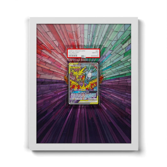 SM210 Lavados, Zapdos & Arktos GX - Extended Artwork Framed Pokemon Card Display