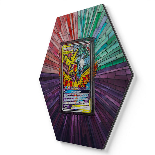 SM210 Lavados & Zapdos & Arktos GX - Extended Artwork Pokemon Card Display