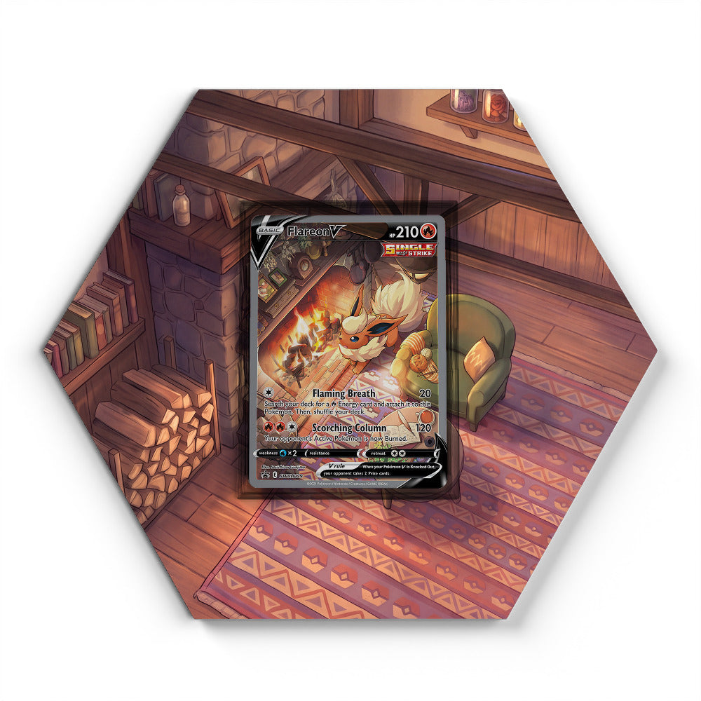 SWSH179 Flareon V - Extended Artwork Pokemon Card Display