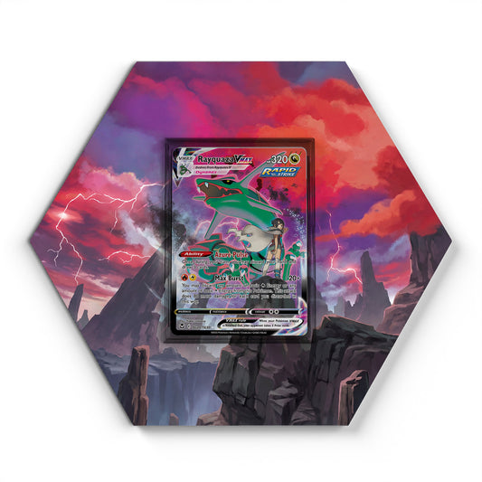TG20/TG30 Rayquaza VMAX - Extended Artwork Pokemon Card Display