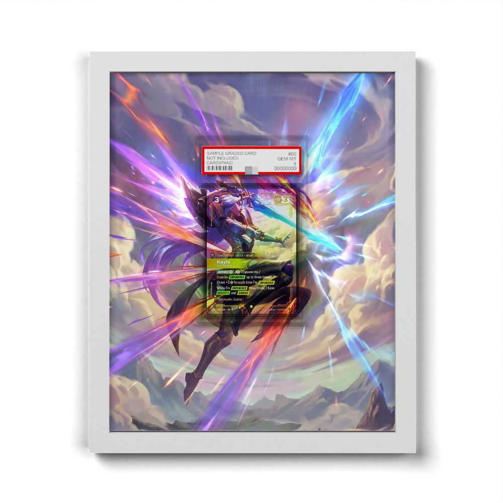 VEN-185 Kayle - Justified - Extended Artwork Riftbound Card Frame