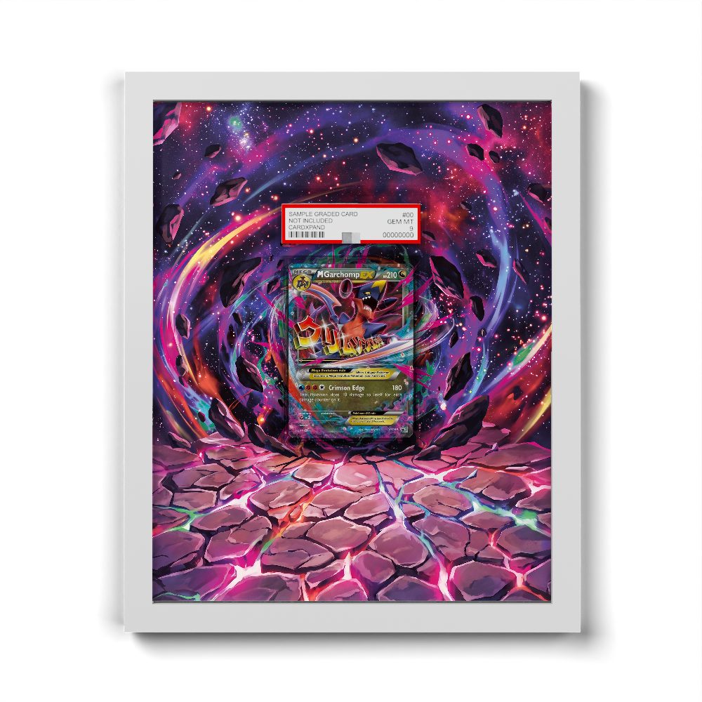 XY168 M Garchomp EX - Extended Artwork Pokemon Card Frame