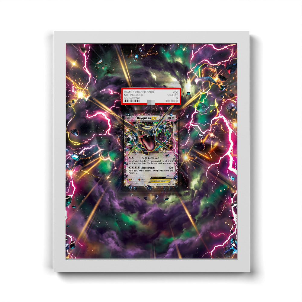 XY69 Rayquaza EX - Extended Artwork Pokemon Card Frame