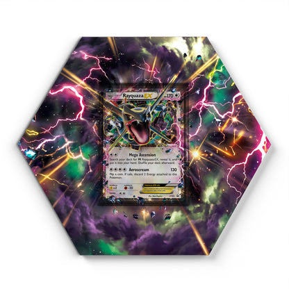 XY69 Rayquaza EX - Extended Artwork Pokemon Card Display
